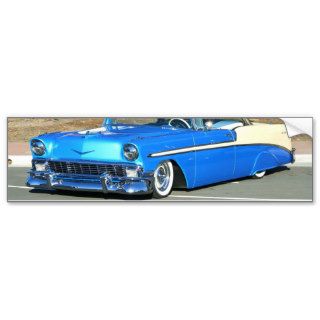 Classic blue car bumper sticker