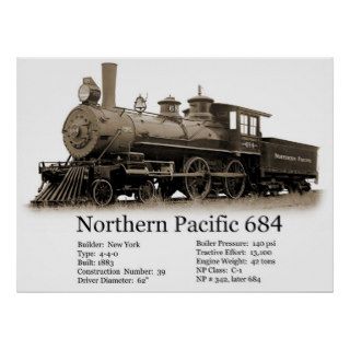 Northern Pacific No. 684 Posters