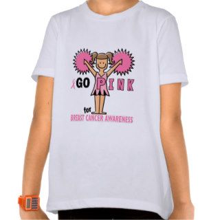 Cheerleader for Breast Cancer Awareness T Shirt