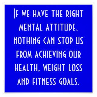 Health, Weight Loss and Fitness Goals Print
