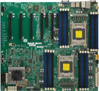 Supermicro X9DRG QF B Dual LGA2011/ Intel C602/ DDR3/ SATA3/ V&2GbE/ Proprietary Server Motherboard Computers & Accessories