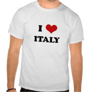 I Love Italy t shirt