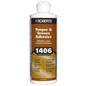 Roberts 1406 16 oz. Tongue and Groove Adhesive in Pint Applicator Bottle 1406 P