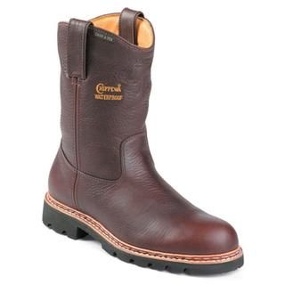 Chippewa Men's 'W 10" Waterproof Pull On' Leather Boots (Size 10) Wide Chippewa Boots