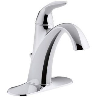 KOHLER Alteo Single Hole 1 Handle Mid Arc Bathroom Faucet in Polished Chrome K 45800 4 CP
