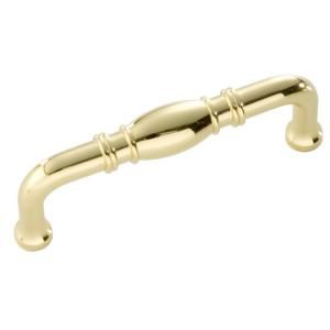 Hickory Hardware Williamsburg 3 in. Polished Brass Pull P3050 PB