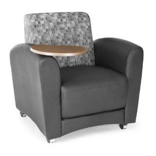 InterPlay Series Rolling Fabric & Vinyl Chair with Right Tablet Arm   Living Room Furniture Sets