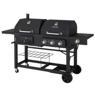 Dyna Glo Propane Gas/Charcoal Grill with Side Burner DGJ810CSB D
