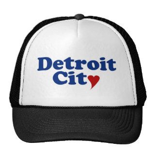 Detroit City with Heart Hats