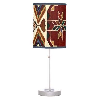 Ethnic Tribal Native Navajo Southwestern Textile Desk Lamp