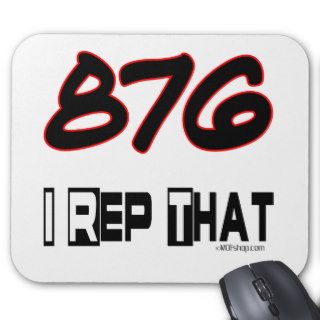 I Rep That 876 Area Code Mouse Pad