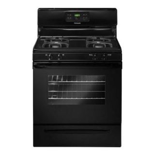 Frigidaire 30 in. 5.0 cu. ft. Gas Range with Self Cleaning Oven in Black FFGF3023LB