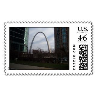 St. Louis Arch Between Buildings Stamps