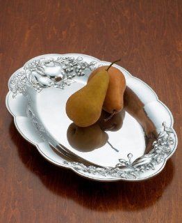 Lenox "Orchard in Bloom" Serverware Metal Oval Tray, 17" Kitchen & Dining