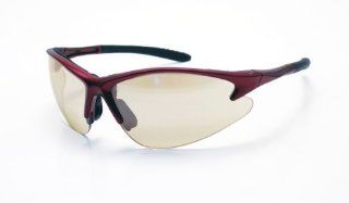SAS Safety 540 0412 DB2 Eyewear with Clamshell, Indoor or Outdoor Lens/Red Frame   Safety Glasses  