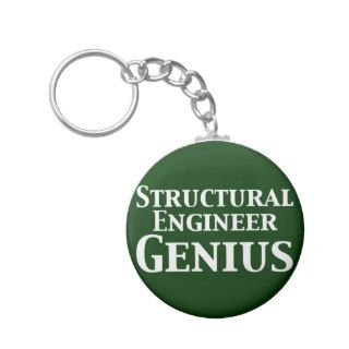 Structural Engineer Genius Gifts Keychain