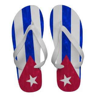 Cuba Flag Flip Flops