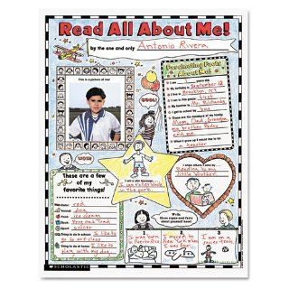 Scholastic   Instant Personal Poster Sets, Read All About Me, 17" x 22", 30/Pack   Sold As 1 Pack   Prompt students to tell about themselves and fill in some favorites.  Prints  