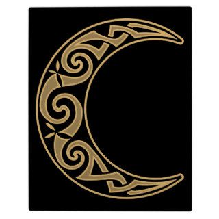 Celtic Crescent Moon Plaques