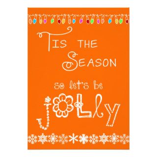 Orange Tis the Season Holiday Party Invitation