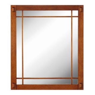 Home Decorators Collection Artisan 25.5 in. W Mirror in Light Oak 0532300950