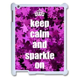 Custom Personalized Keep Calm and Sparkle On Cover Hard Plastic Ipad 1/2/3/4 Case Computers & Accessories