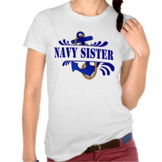 Navy Sister, Anchors Away T shirts