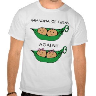 Grandma of twins again shirt