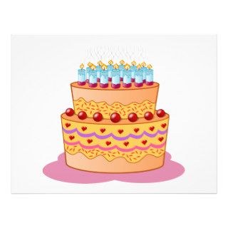 Birthday cake clipart flyers