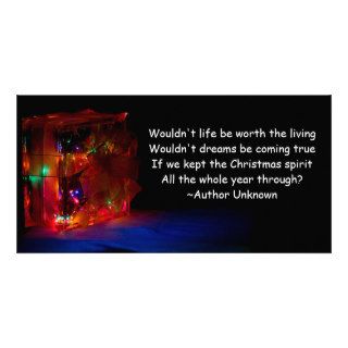 Christmas All Year Quote Picture Card