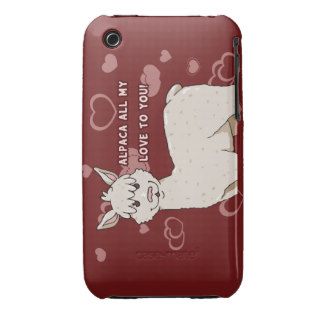 Alpaca all my love to you Case Mate iPhone 3 case