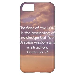 Bible Verses Wisdom Quote Saying Proverbs 17 iPhone 5C Cases