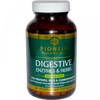 Digestive Enzyme Complex, Veg Gluten Free Pioneer (Verified Gluten Free) 60 VCap Health & Personal Care