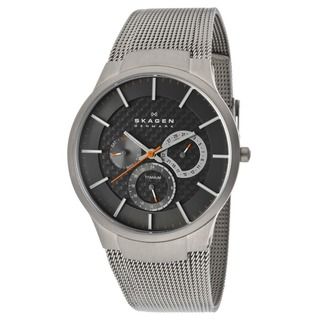 Skagen Men's Titanium Multi Functional Grey Chronograph Watch Men's Skagen Watches