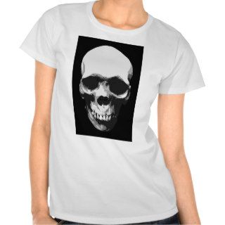 Skull Black & White Pop Art T Shirts