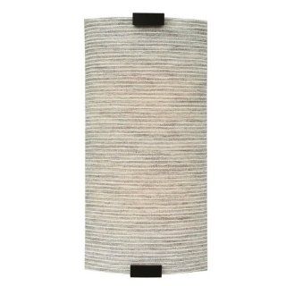 LBL Lighting PW561FPESICF2HE Wall Lights with Fabric Pewter Shades, Nickel   Wall Sconces  
