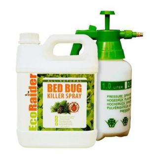 EcoRaider 1 gal. Natural & Non Toxic Bed Bug Killer Jug with Pressurized Pump Sprayer Value Pack EB1RM5001G