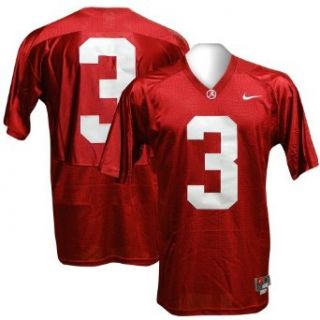 Alabama Crimson Tide #3 Emroidered Twill Nike Football Jersey (XXL)  Sports & Outdoors