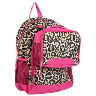 Granite Canyon Cheetah 16 inch Backpack with Lunch Tote Granite Canyon Fabric Backpacks