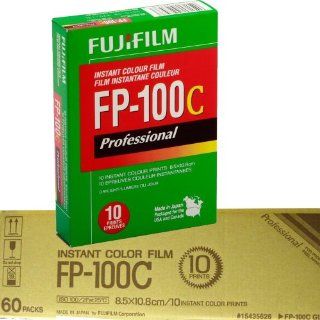 Fujifilm Fujicolor Professional FP 100C Color Instant Film   ISO 100   Case of 60 packs of 10 exposures each, 600 photos  Film Processing Supplies  Camera & Photo