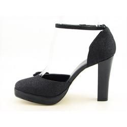 Joey O 'Sone' Womens Black Ankle Strap Shoes Joey O Heels