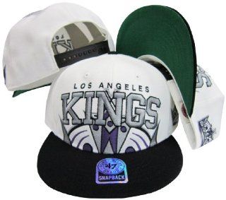 Los Angeles Kings Two Tone Big Logo Plastic Snapback Adjustable Plastic Snap Back Hat / Cap  Sports Fan Baseball Caps  Sports & Outdoors