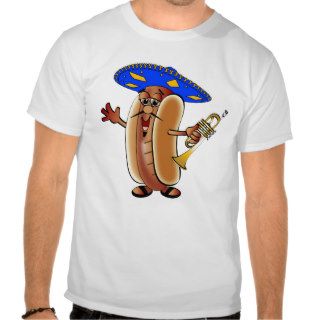 Mariachi Hot Dog in a Sombrero T shirt