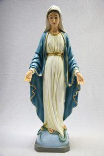 19" Our Lady of Grace Mary Catholic Church Statue Sculpture Vittoria COllection Made in Italy  