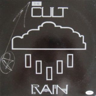 Ian Astbury The Cult Signed RAIN 12" Vinyl LP JSA   Autographed CD's Ian Astbury Entertainment Collectibles