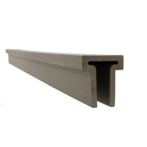 Trex Seclusions 4 in. x 5 in. x 91 in. Wood Composite Winchester Grey Top Rail WG050491LF52