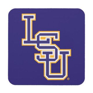 Interlocking LSU Logo 3 Drink Coasters