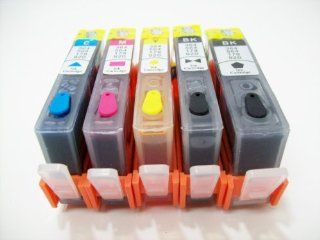 Discountinkllc 4 HP 564 564XL Refillable ink Cartridges with chips for HP Deskjet 3520 3521 3522 Officejet 4620