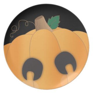 Jack O Lantern Pumpkin Halloween Treat Plate