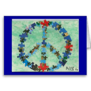 Peace Around The World Card